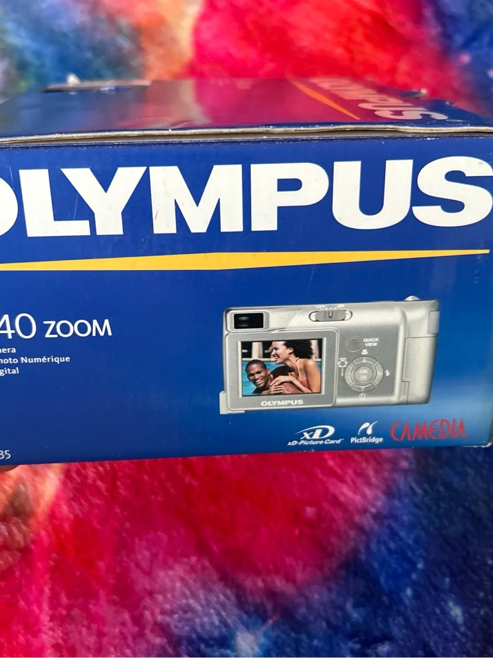 Olympus Silver Compact Digital Camera D-540 Zoom in Box